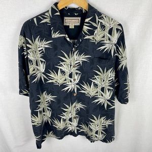 Jamaica Jaxx 100% Silk Hawaiian Button-Down